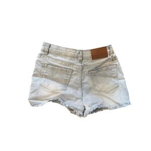Lucky Brand Little Girls Light Wash Cut Off Button Fly High Waist 10 M